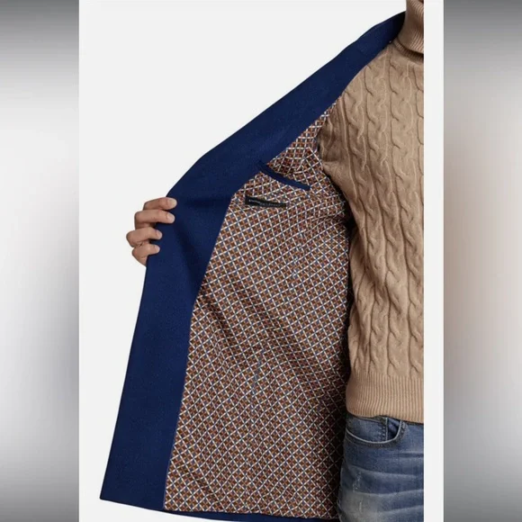 PAISLEY AND GRAY NWT SAPPHIRE Wool TOP COAT SIZE XXL MSRP $220 SLIM FIT - Picture 3 of 10